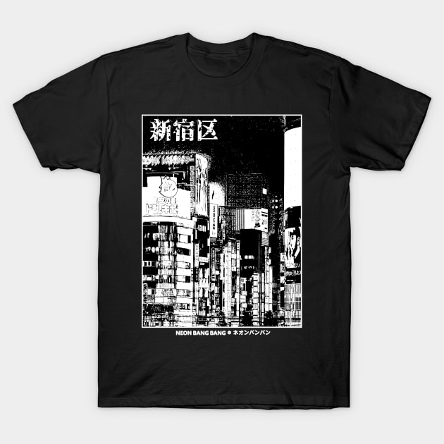 Shinjuku Tokyo Japan T-Shirt by Neon Bang Bang